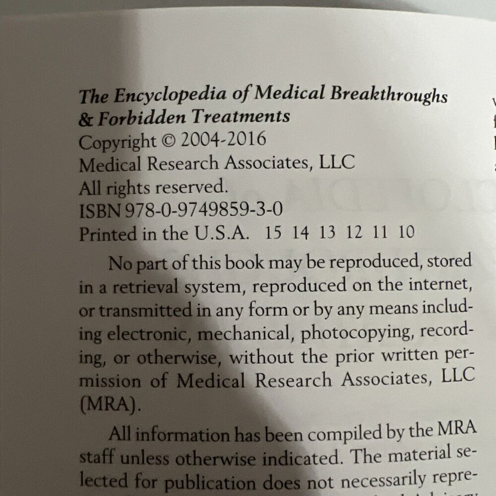 The Encyclopedia of Medical Breakthroughs & Forbidden Treatments: Health - GOOD‎ - Picture 5 of 5
